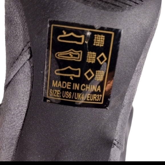 Qupid Faux Suede Slouch Boots NWOT - Picture 8 of 8